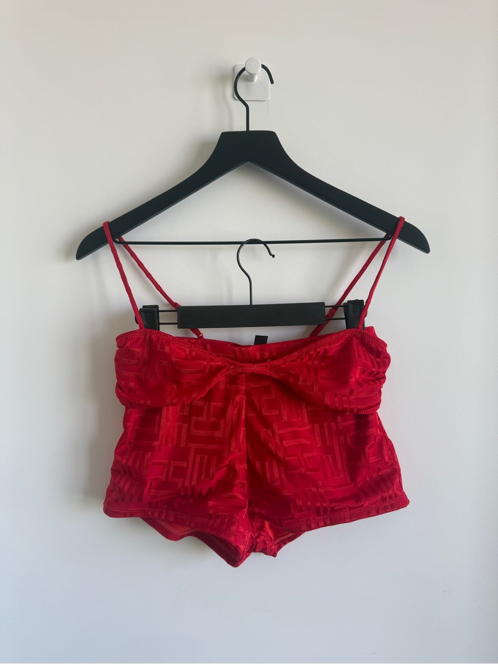 Triangl Swim Red Textured Celeste / Este Swimsuit